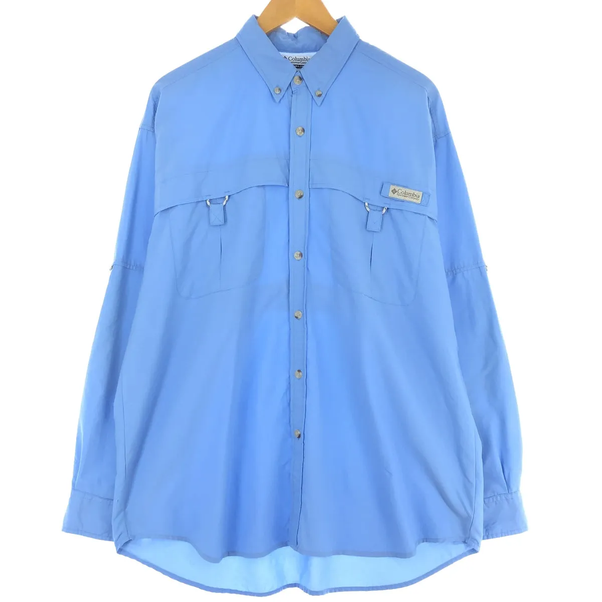 00'S Columbia PFG UPF30  Button-down Long Sleeve Fishing Shirt Men's M Mesh Liner /eaa431623