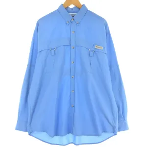 00'S Columbia PFG UPF30  Button-down Long Sleeve Fishing Shirt Men's M Mesh Liner /eaa431623