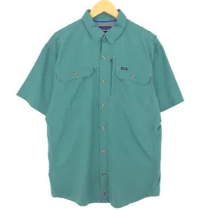 00'S Patagonia 54234 Short Sleeve Fishing Shirt Men's M /eaa445042