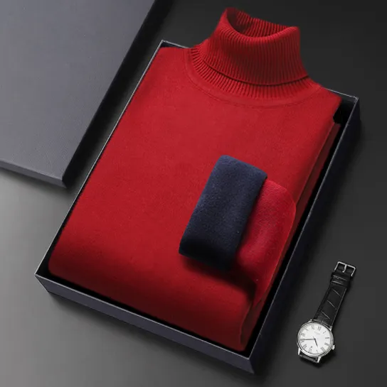 🎯2025 New Arrival✨Men's Turtleneck Sweater-Fine inner fleece🔥Warm and Comfortable🔥