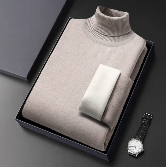 🎯2025 New Arrival✨Men's Turtleneck Sweater-Fine inner fleece🔥Warm and Comfortable🔥