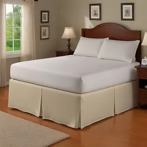 23" Inches Drop Bed Skirt Solid Ivory Egyptian Cotton 1000TC