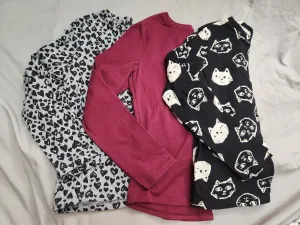 3 long sleeve tops Light weight - size Kids Clothing: 10