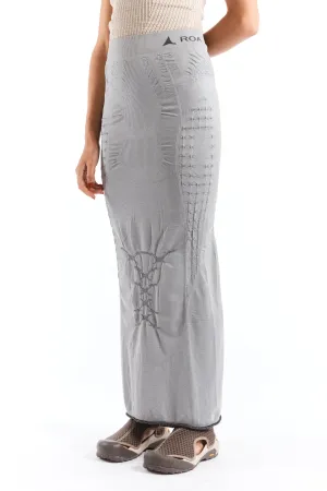 3D Knit Skirt Grey Black