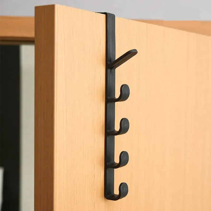 5 Segment Portable Coat Hook Multifunctional Free Punching Seamless Door Towel Hook