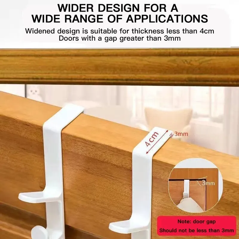 5 Segment Portable Coat Hook Multifunctional Free Punching Seamless Door Towel Hook