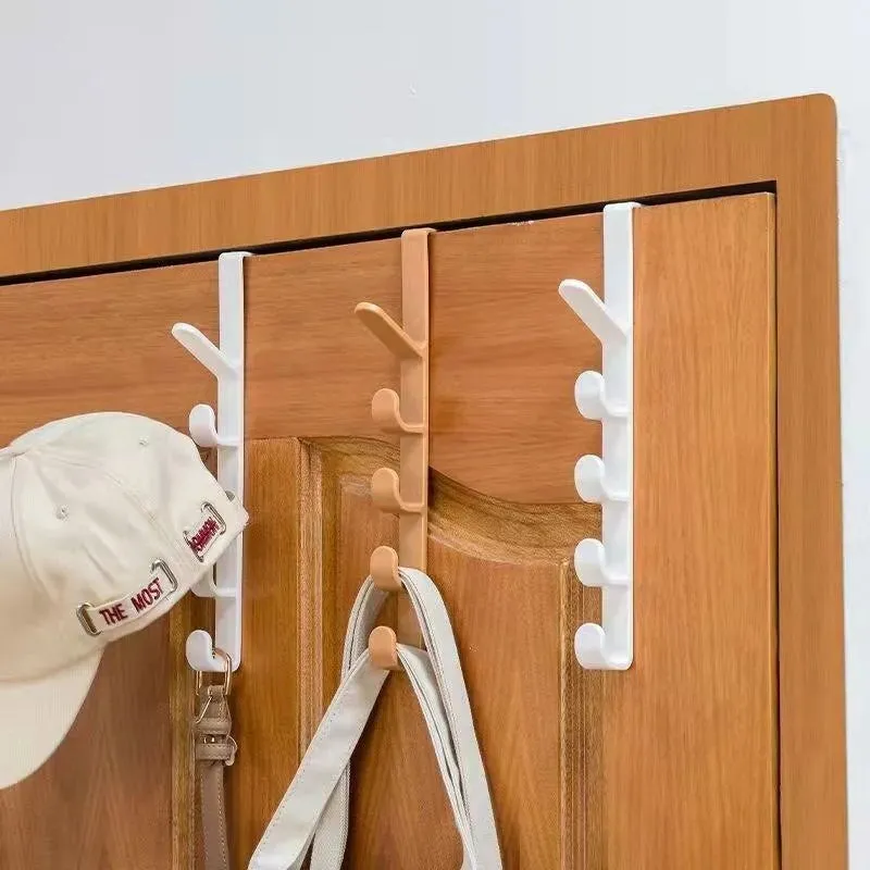 5 Segment Portable Coat Hook Multifunctional Free Punching Seamless Door Towel Hook