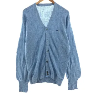 70'S acrylic knit cardigan, made in USA, men's XL size, vintage /eaa380239
