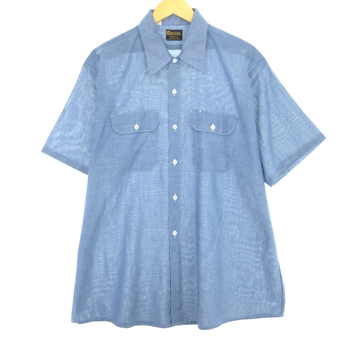70'S DEE CEE short sleeve work shirt made in USA men's XL vintage /eaa441844