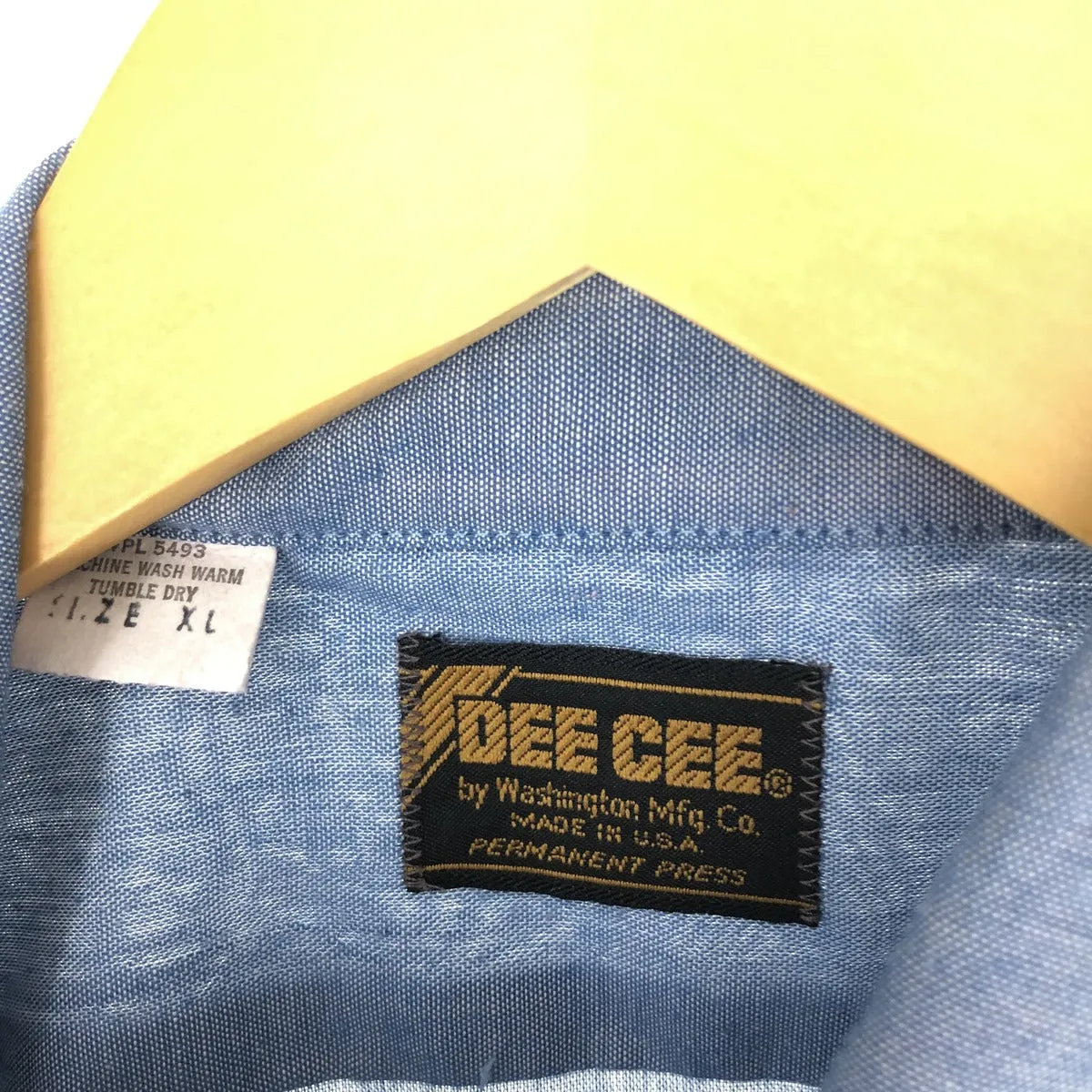 70'S DEE CEE short sleeve work shirt made in USA men's XL vintage /eaa441844