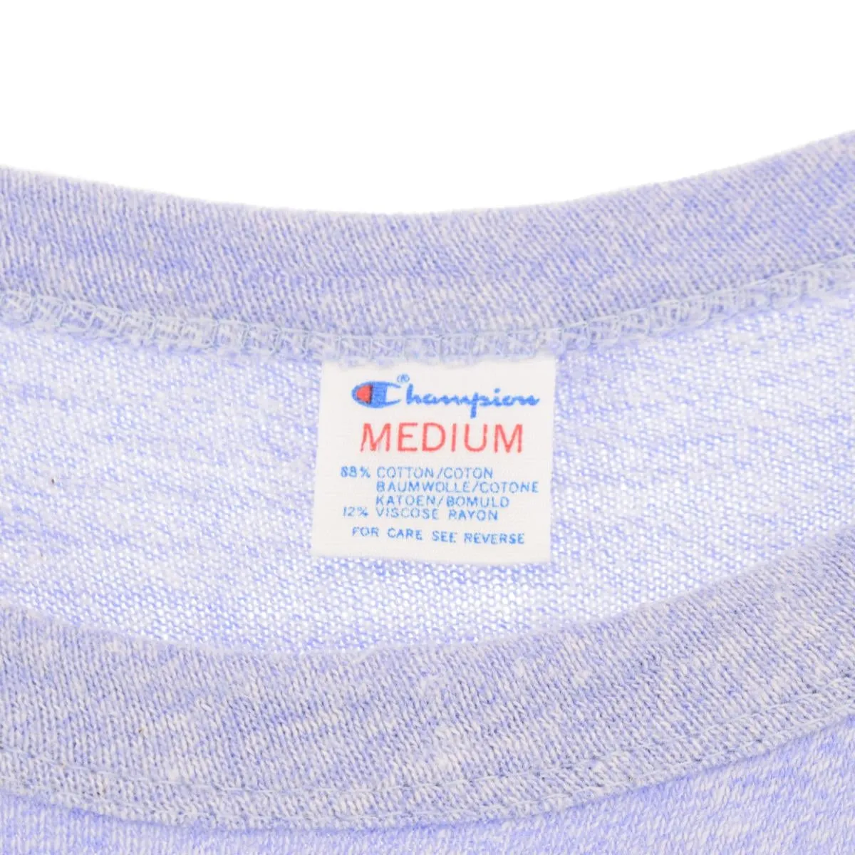 80'S Champion Tricot Tag 88/12 Hachi Hachi One Two Body Marble Print T-Shirt Made in USA Men's M Vintage /eaa320943
