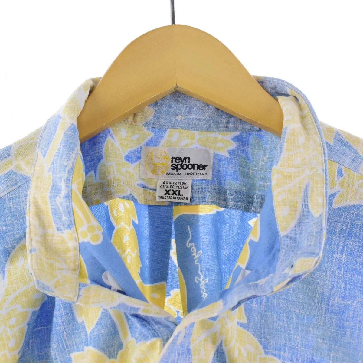 80'S Reyn Spooner Gold Tag Nude Tag All-Over Print Pullover Button-Down Hawaiian Aloha Shirt Made in Hawaii Men's XL /eaa266794