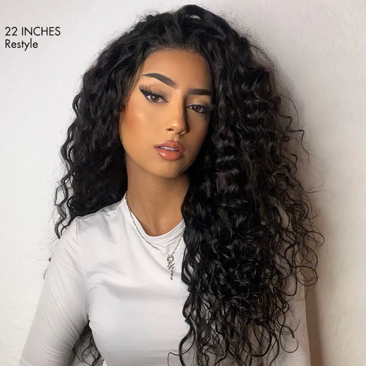 AiryFit Scalp Care Wigs | Effortless Water Wave Snugfit Glueless 5x5 Closure Pre-Cut Lace Curly Wig