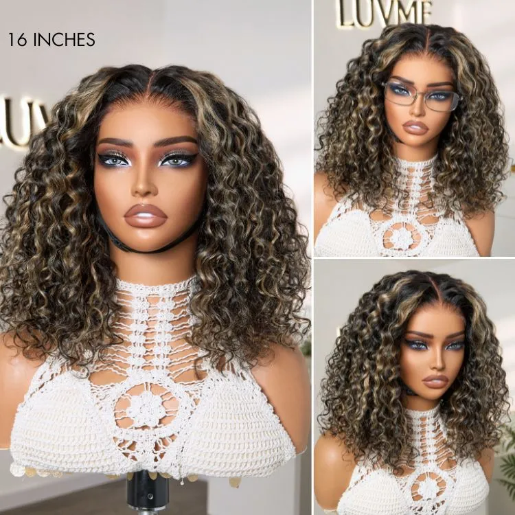 AiryFit Scalp Care Wigs | Effortless Water Wave Snugfit Glueless 5x5 Closure Pre-Cut Lace Curly Wig