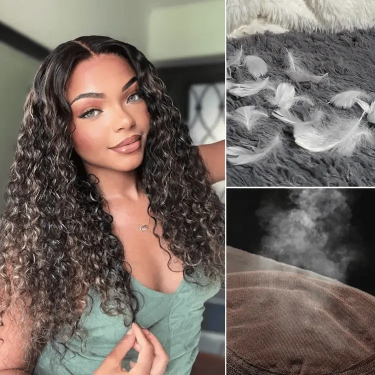 AiryFit Scalp Care Wigs | Effortless Water Wave Snugfit Glueless 5x5 Closure Pre-Cut Lace Curly Wig
