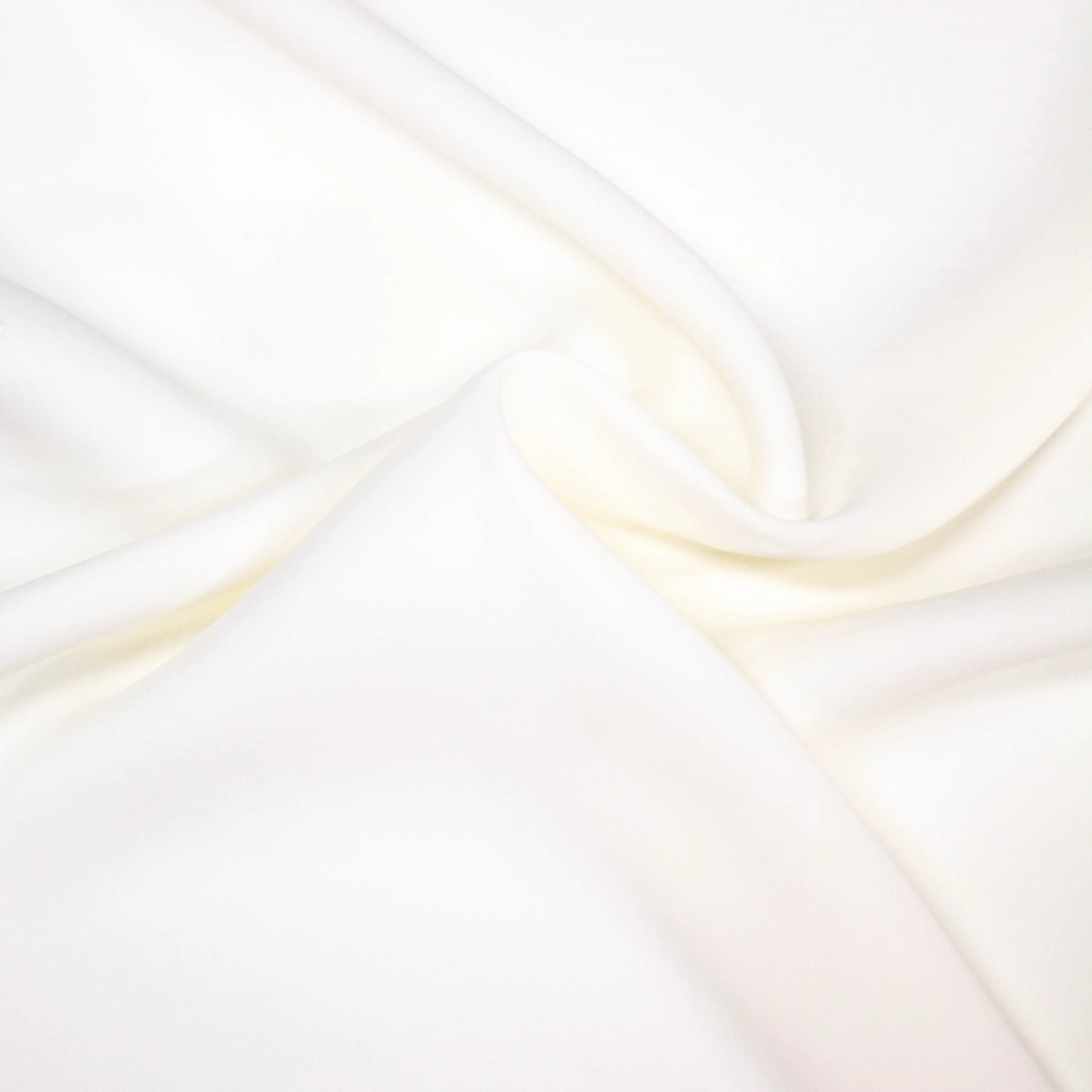 Alis Off White Viscose Polyester Crepe Semi Satin