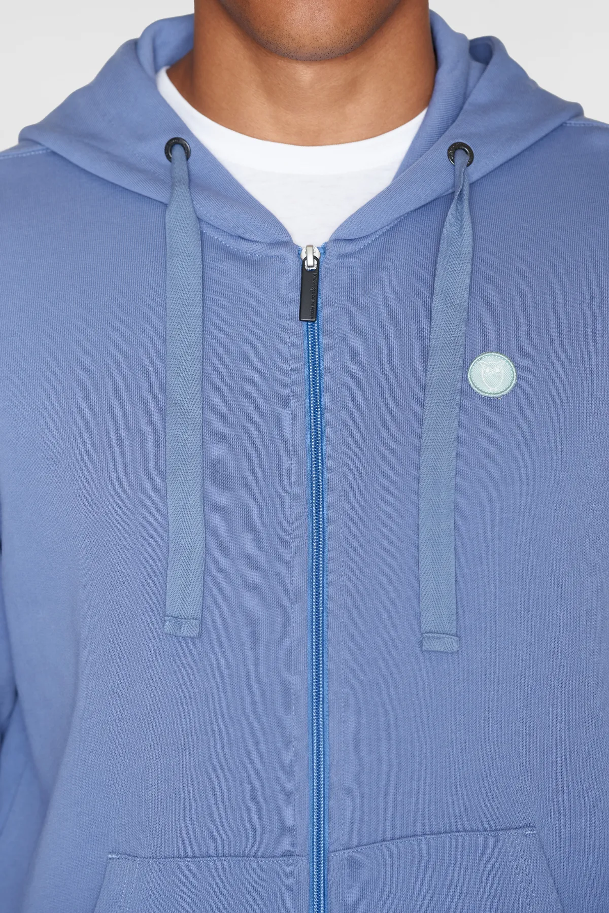 Blue Kangaroo Badge Hoodie Knowledge Cotton Apparel