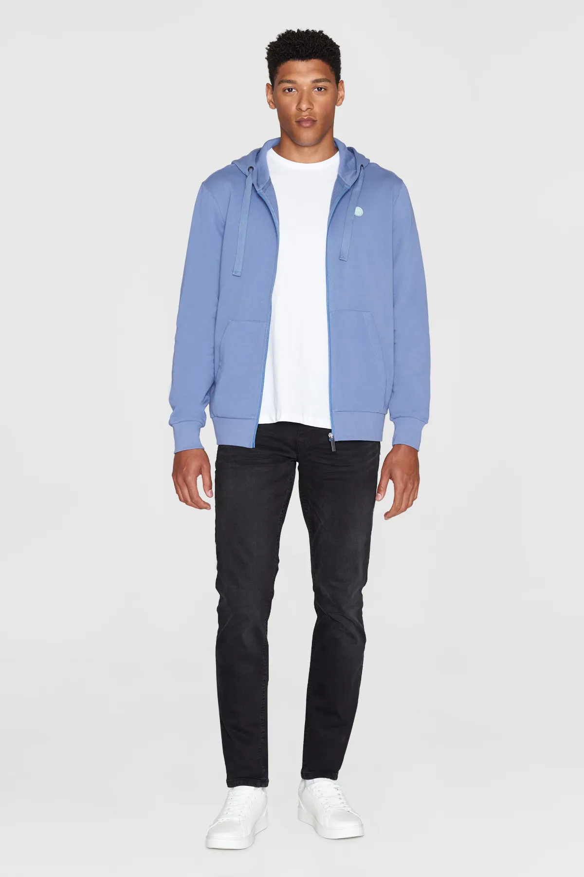 Blue Kangaroo Badge Hoodie Knowledge Cotton Apparel