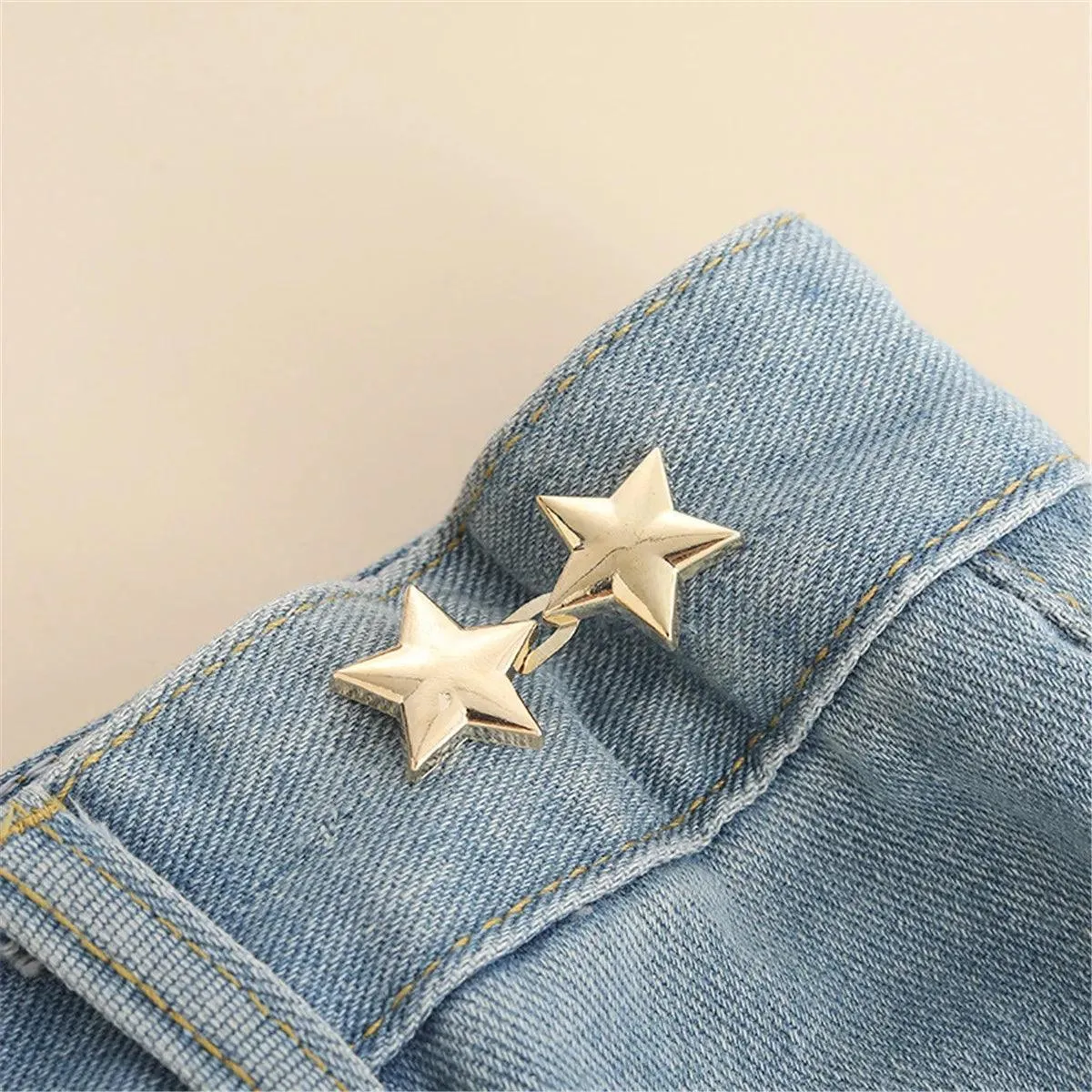 Bowknot Button Adjuster: Stylish Waistband Tightener for Pants and Skirts