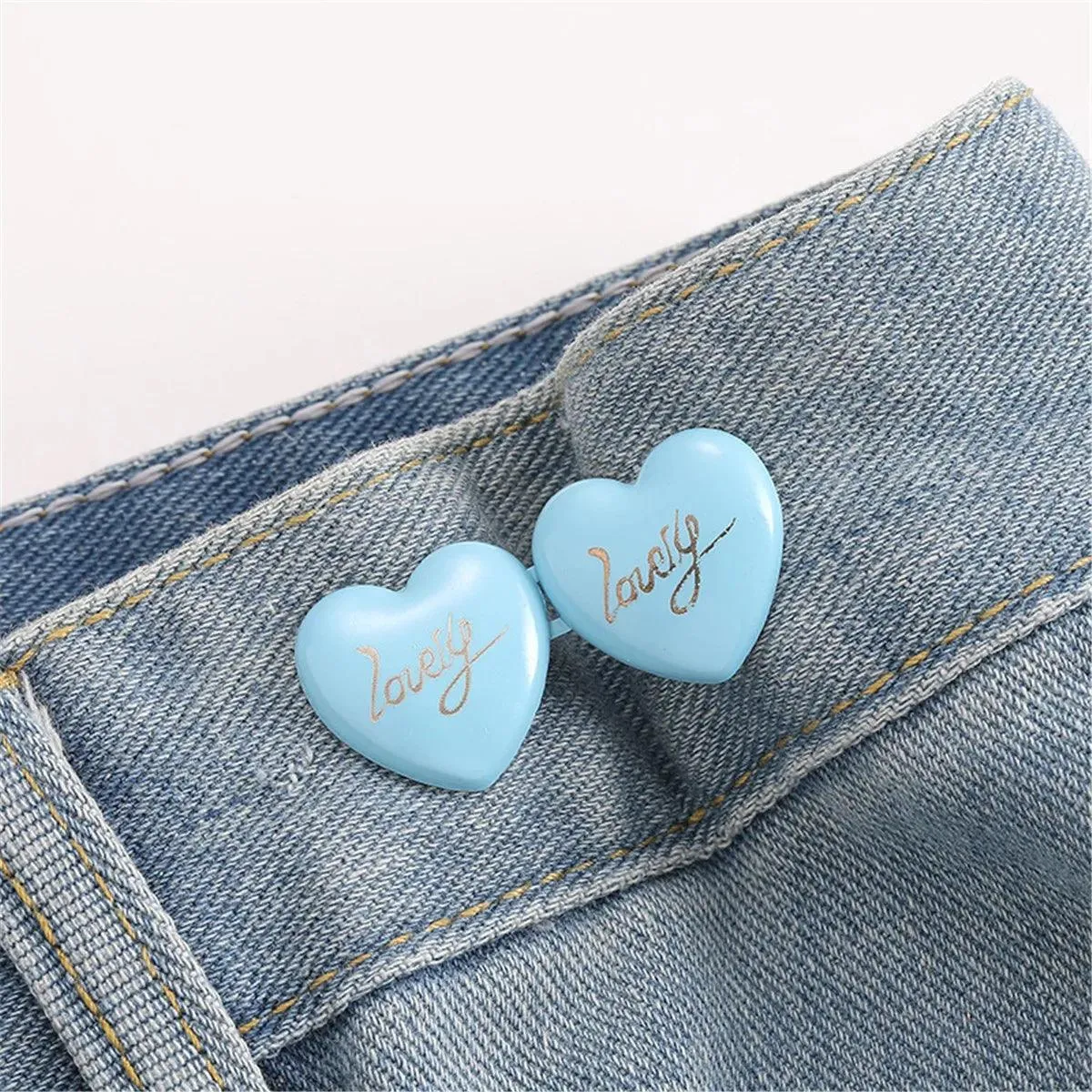 Bowknot Button Adjuster: Stylish Waistband Tightener for Pants and Skirts