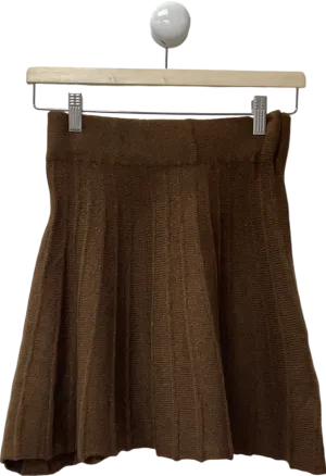 Brown Knitted Skirt UK XS/S