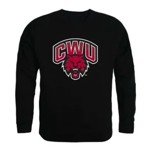 Central Washington University Wildcats Crewneck Pullover Sweatshirt Sweater Black