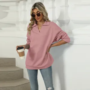 Chic and Comfortable V-neck Sweatshirt