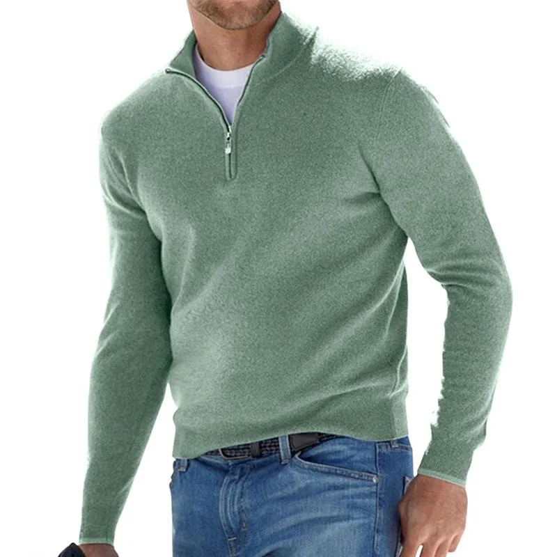 Comfortable men's sweater with zipper | Perfect for all seasons