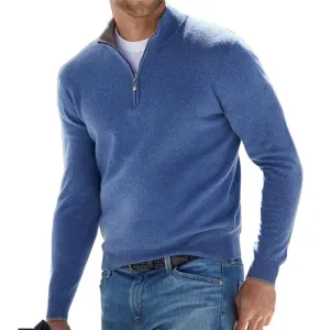 Comfortable men's sweater with zipper | Perfect for all seasons