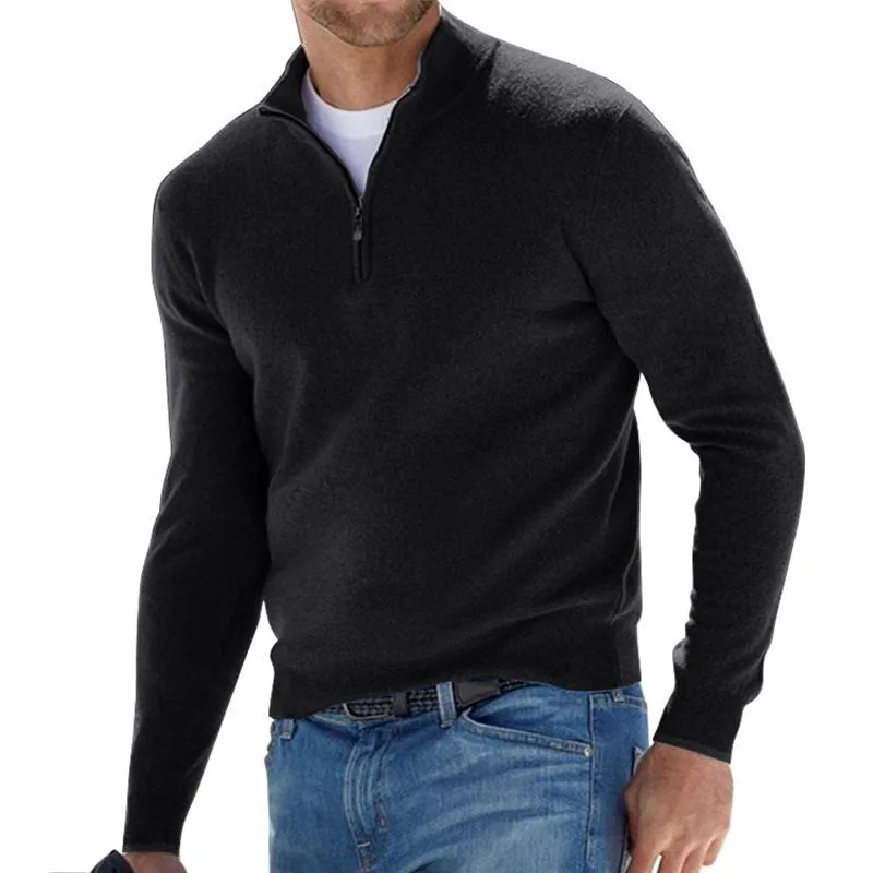 Comfortable men's sweater with zipper | Perfect for all seasons
