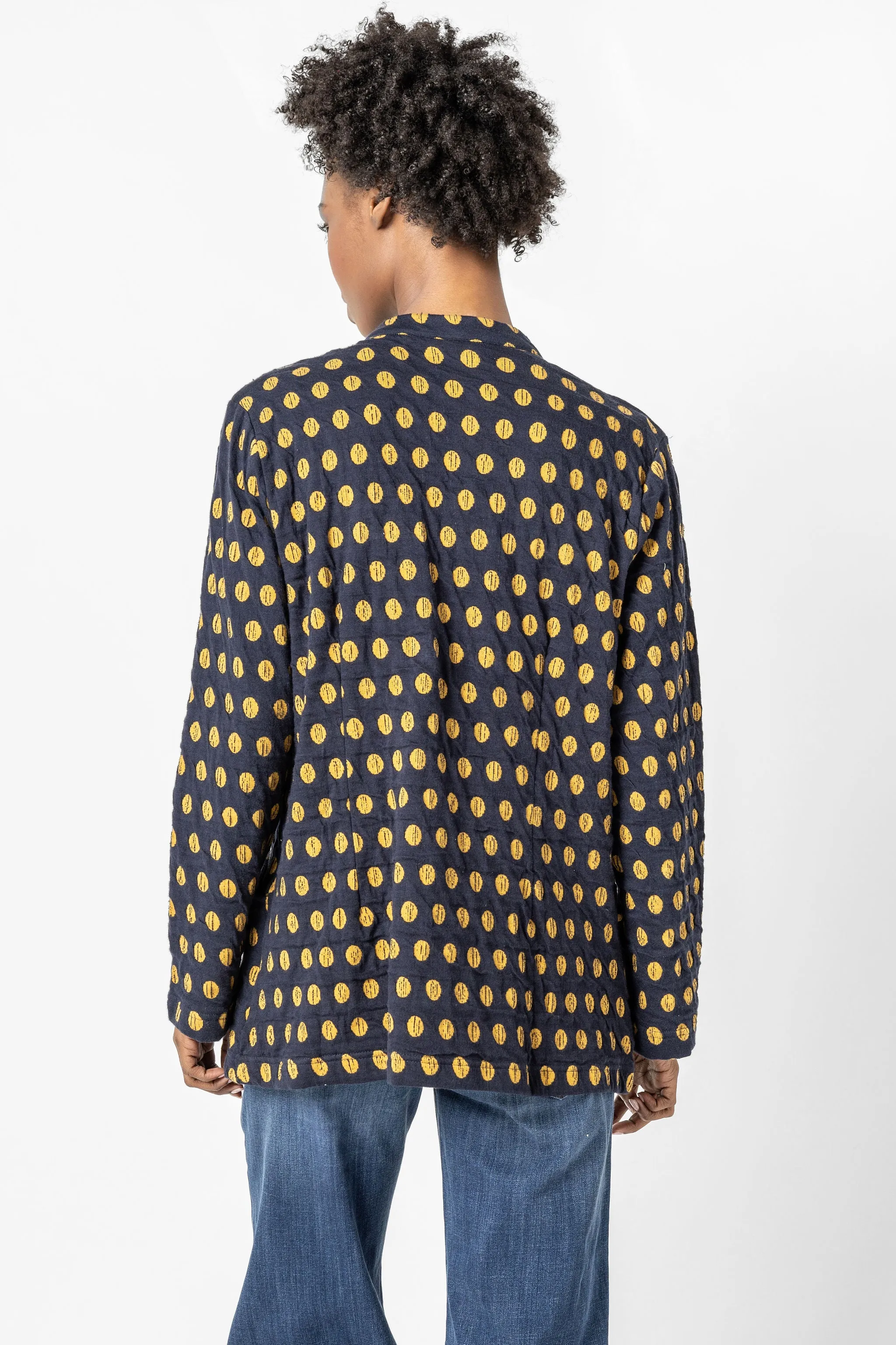 Como Spot Weave Zippered Jacket