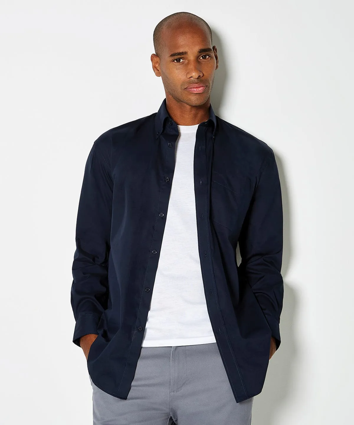 Corporate Oxford shirt long-sleeved (classic fit) | White*