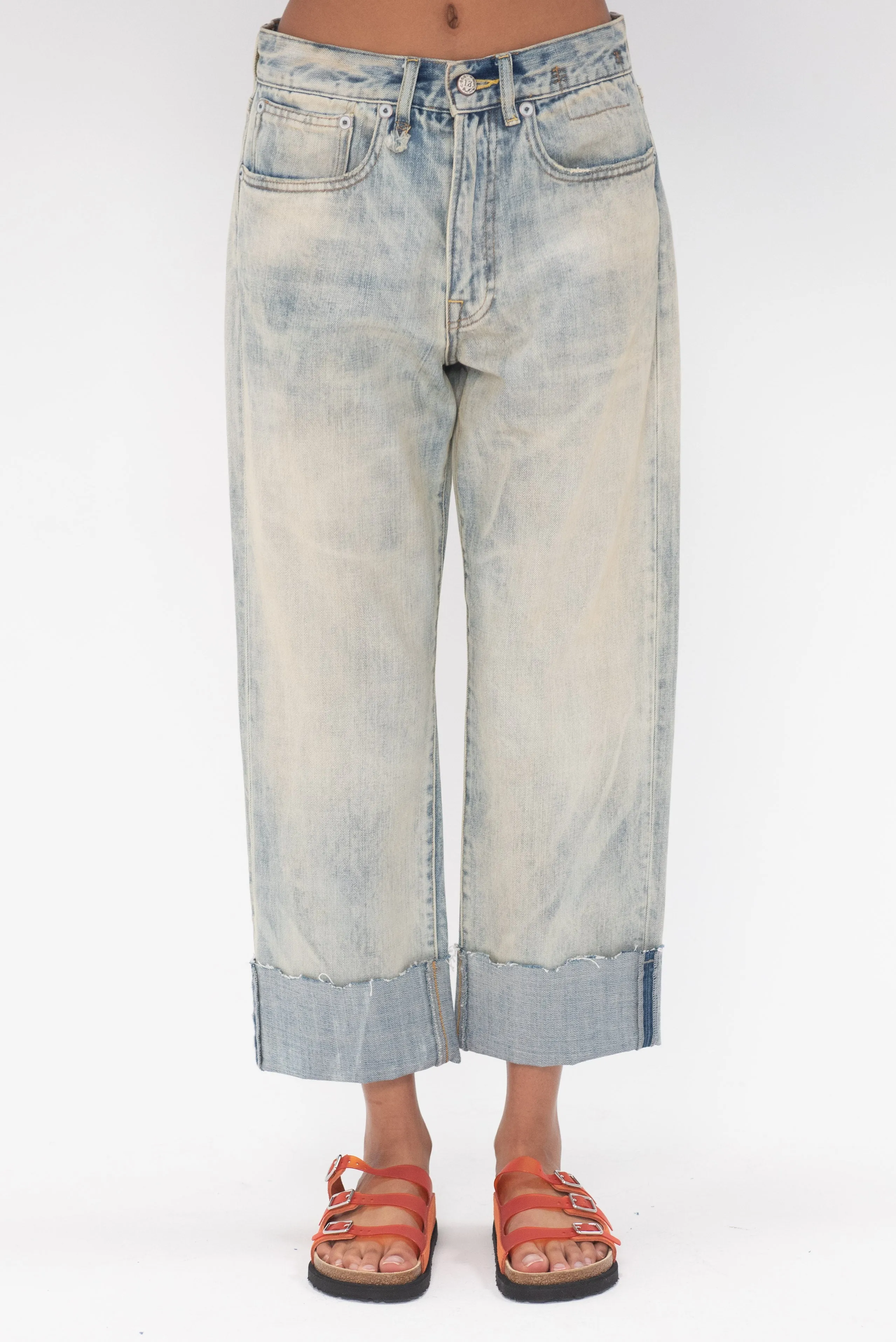 Cuffed X-Boyfriend, Vintage Ash Blue