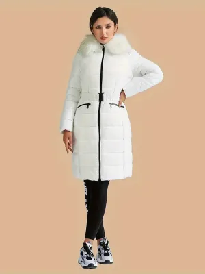Dames Winter Parka - Warm, Dik, Met Pluizig Kunstbont