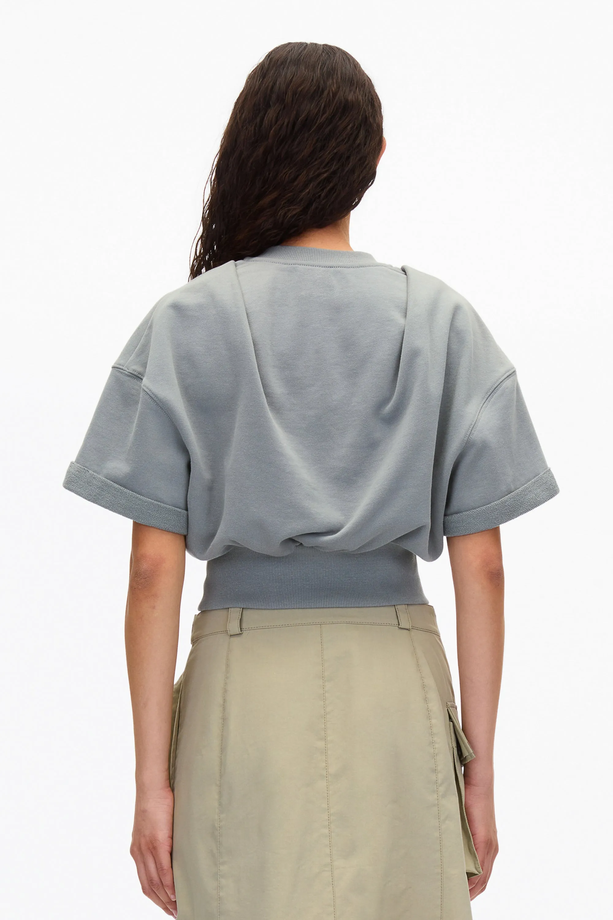 Dark Chocolate Cropped Sweatshirt