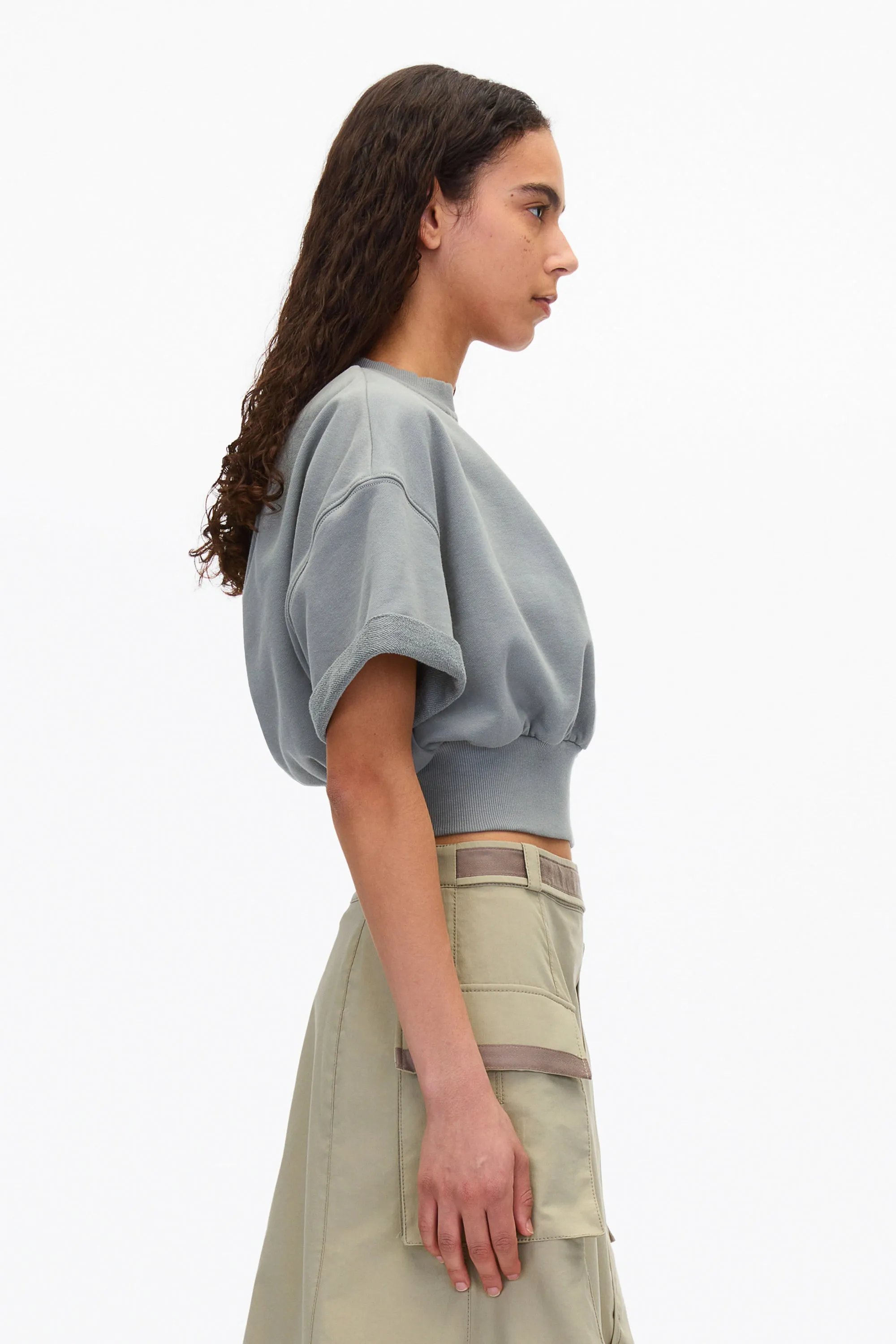 Dark Chocolate Cropped Sweatshirt