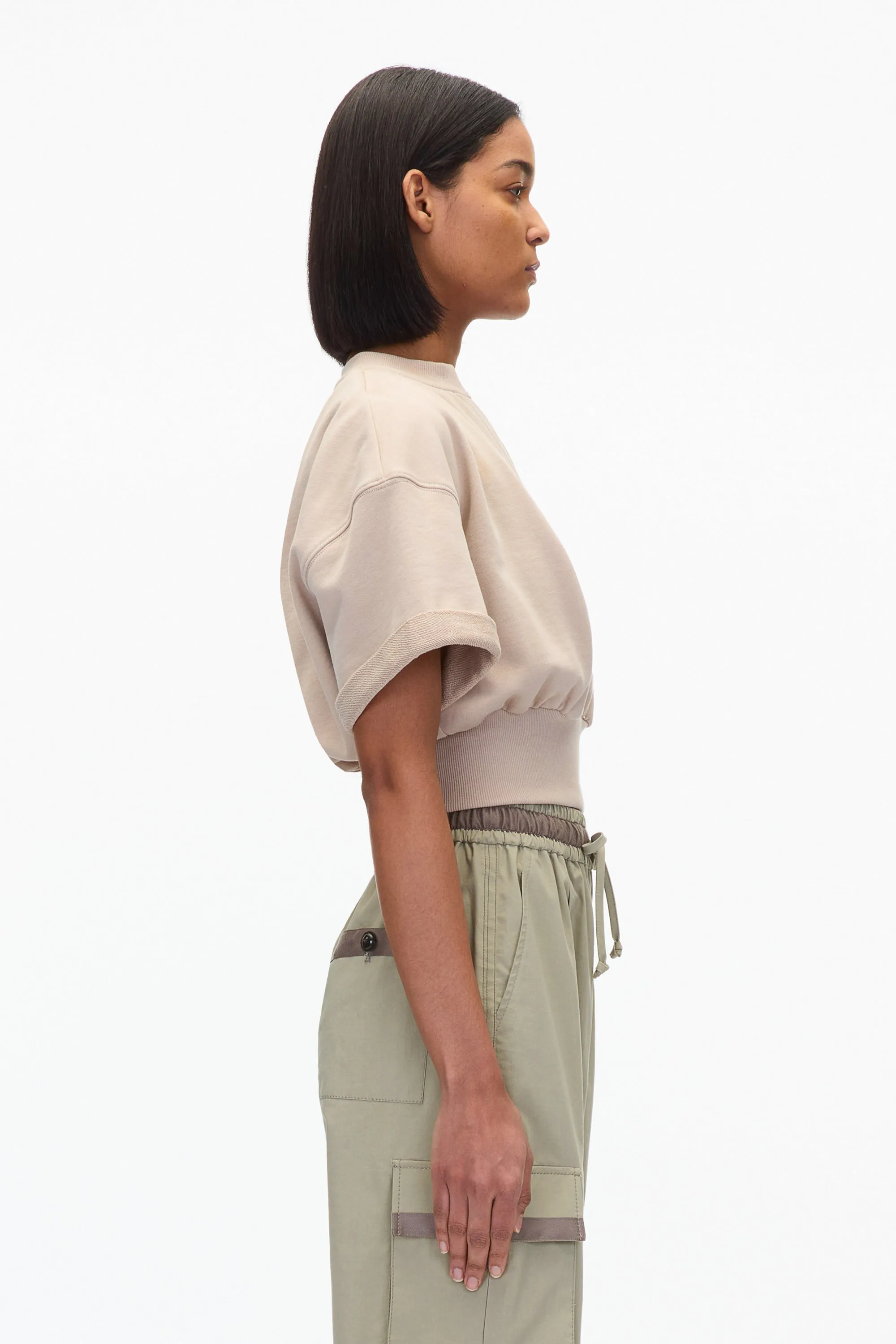 Dark Chocolate Cropped Sweatshirt