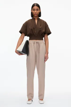 Dark Chocolate Cropped Sweatshirt