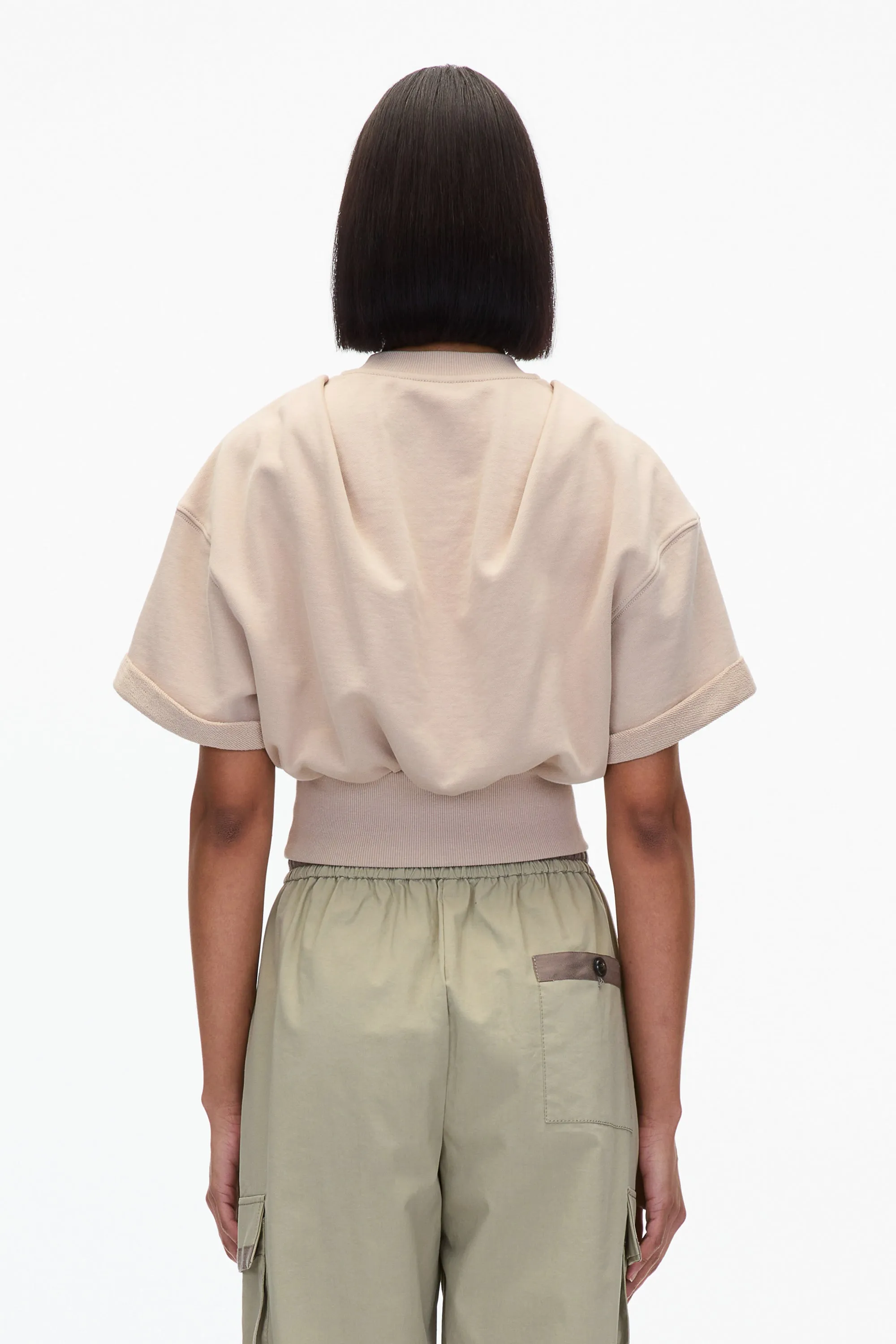 Dark Chocolate Cropped Sweatshirt