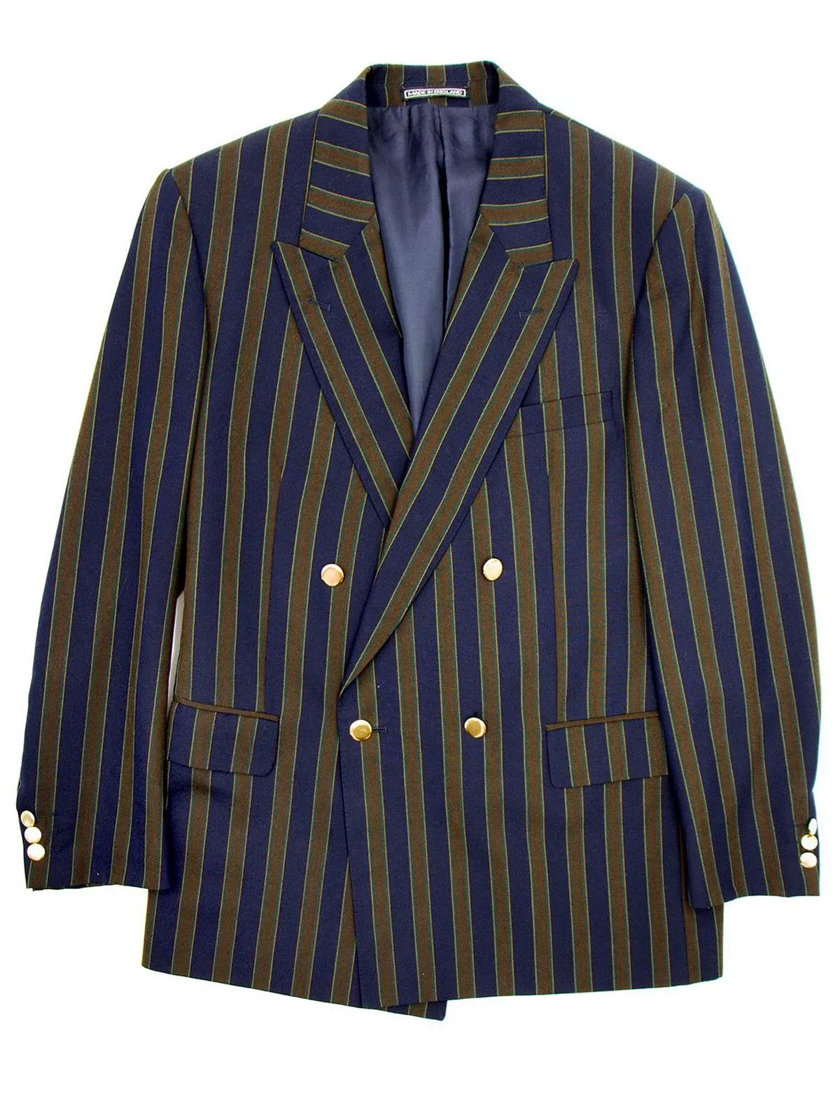 Double Breasted Boating Style Wool Blazer
