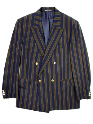 Double Breasted Boating Style Wool Blazer