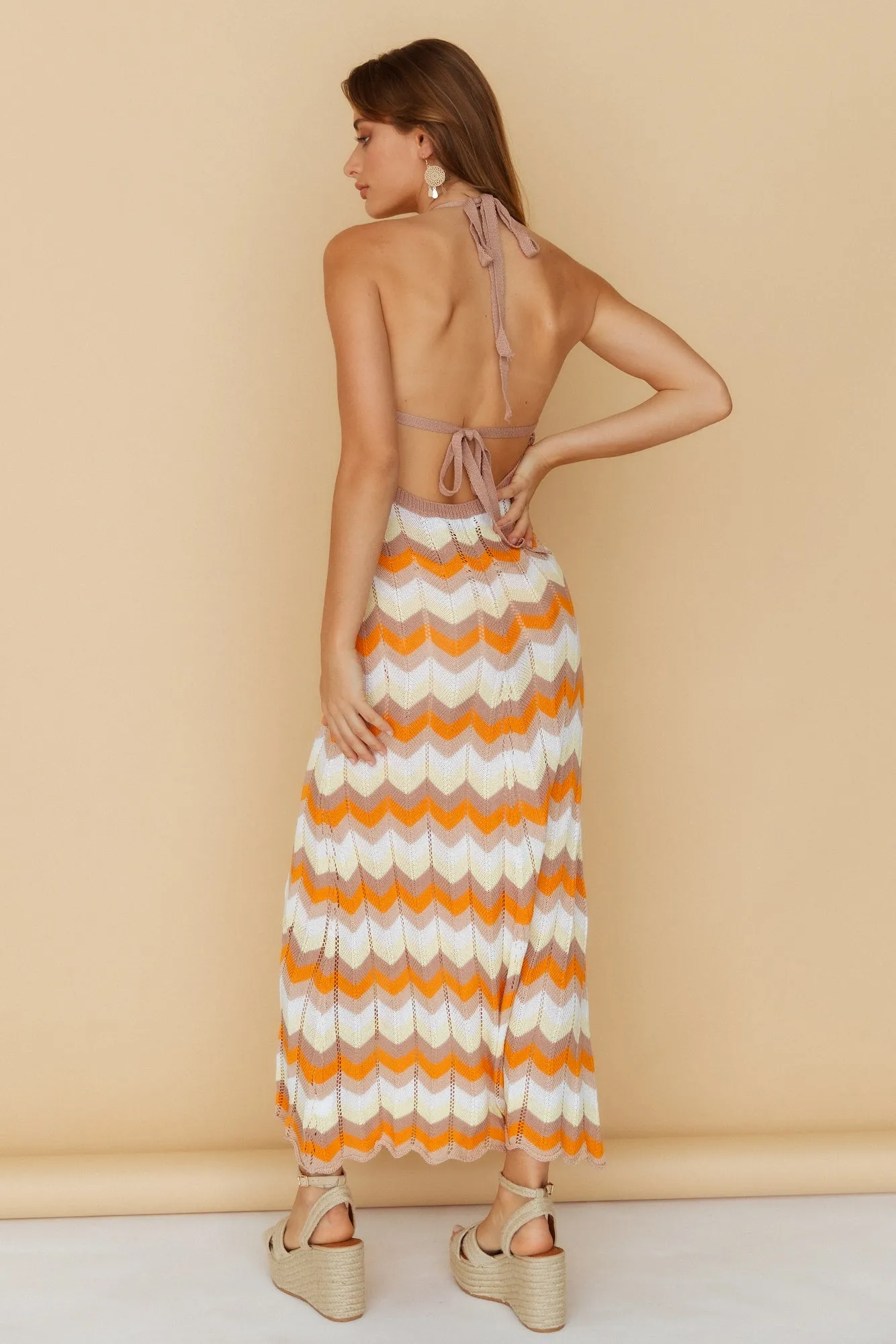 Drinks On The Beach Maxi Dress Orange