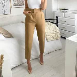 Elegant Ankle Length Formal Trousers