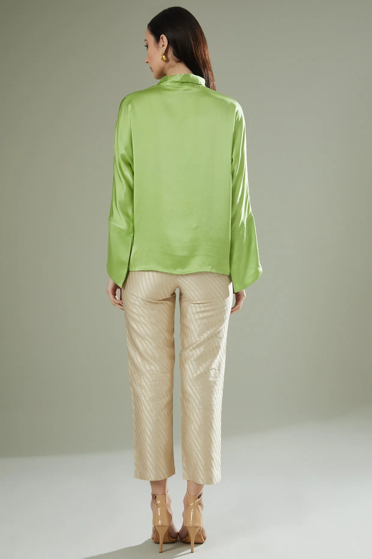 Emerald Fusion Placket Top