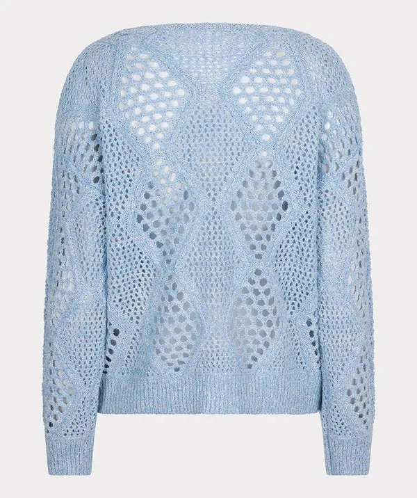 Esqualo Sky Knitted Blue Sweater