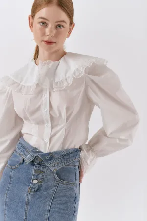 Evelyn Lapel Blouse