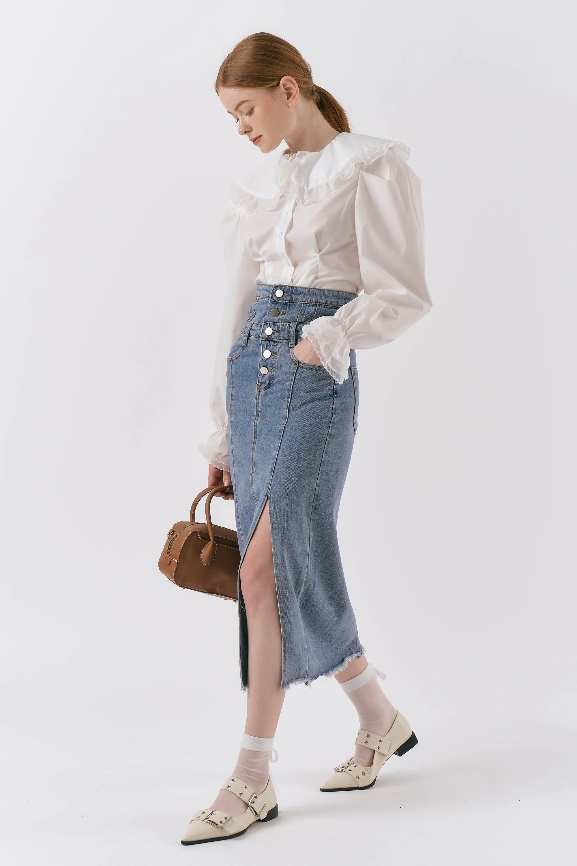 Evelyn Lapel Blouse