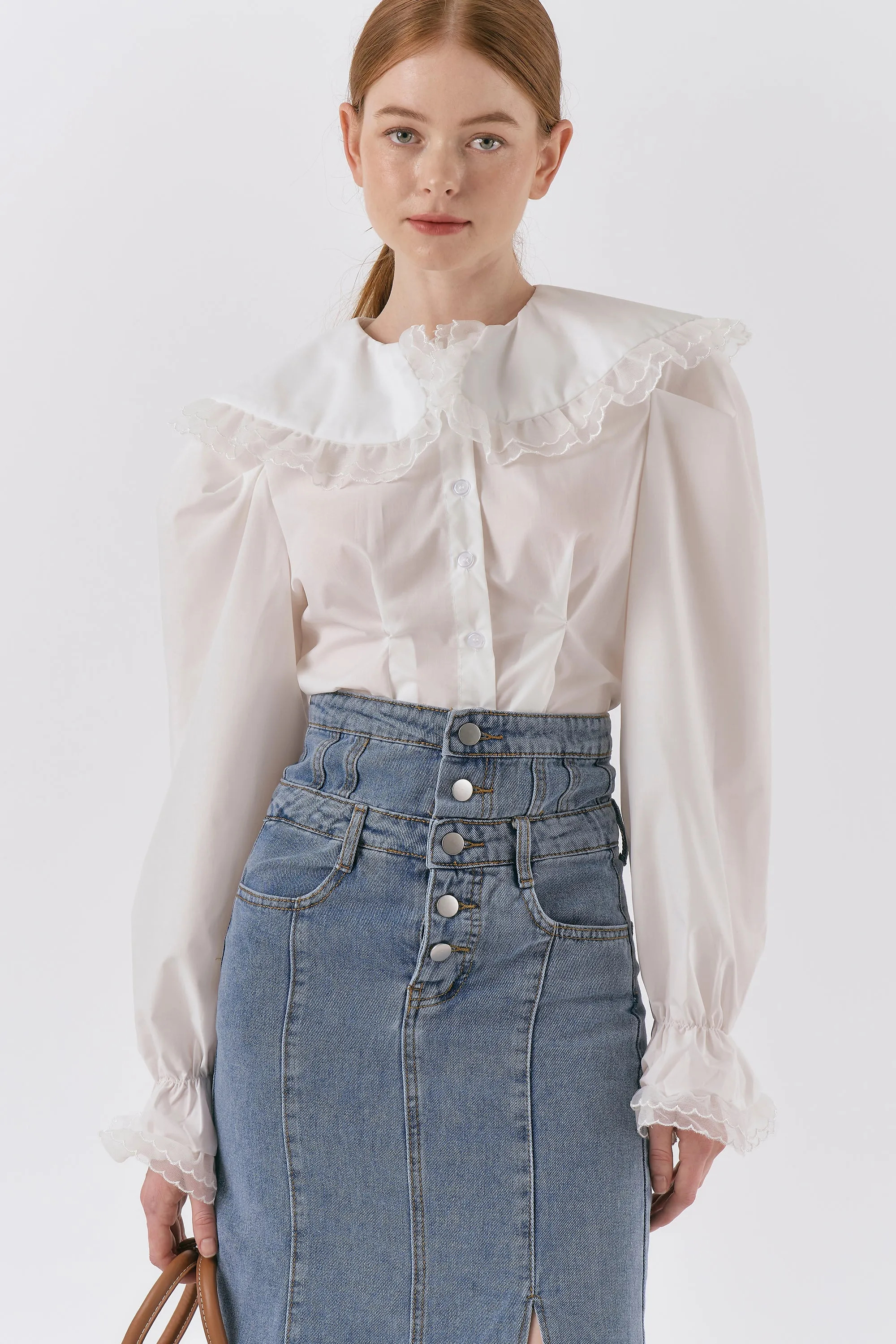 Evelyn Lapel Blouse