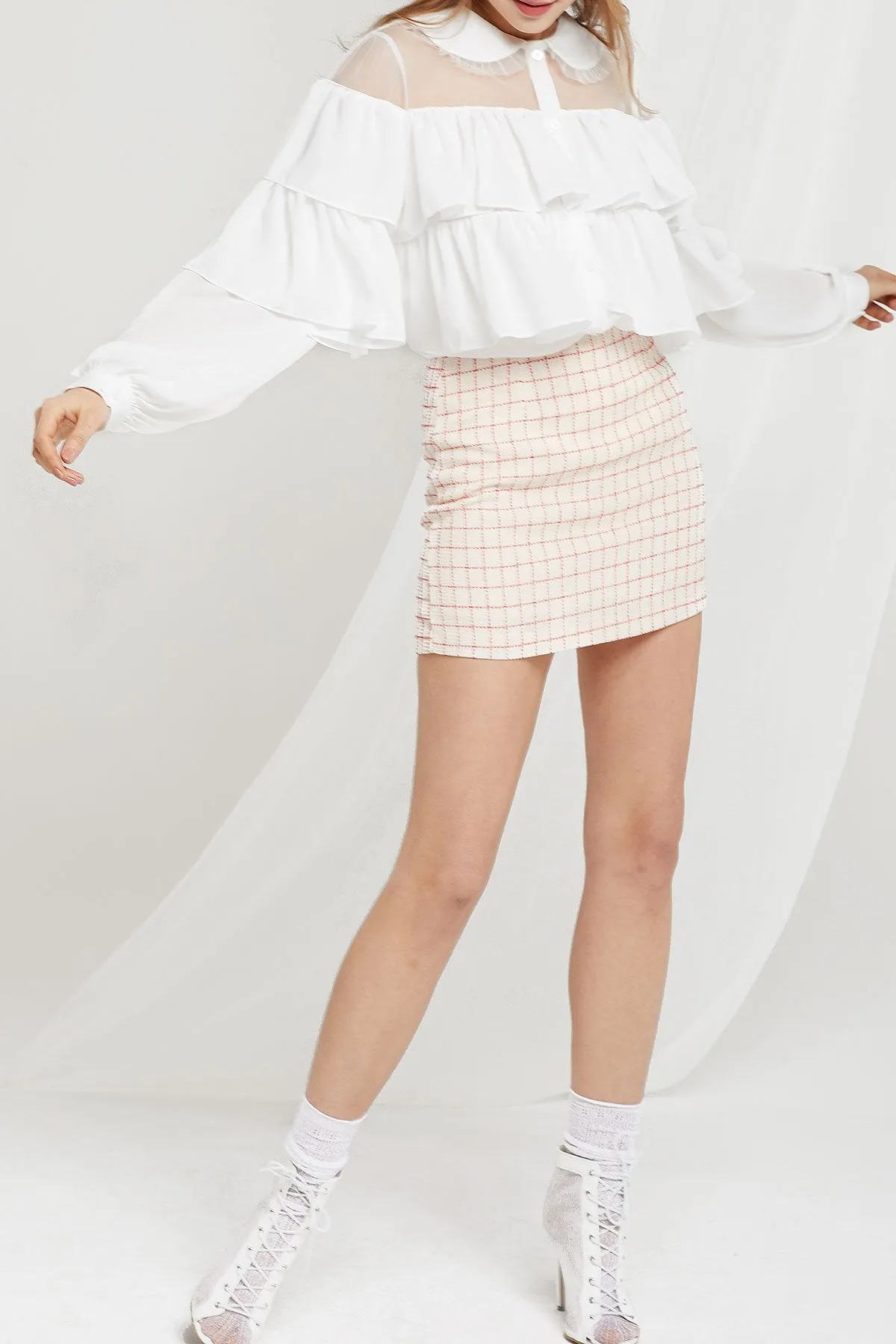 Gia Tiered Ruffle Blouse