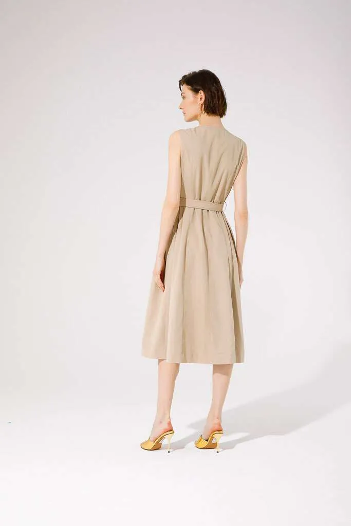 GoaGoa 2-Piece Junimia Hazelnut Trench Dress/Coat